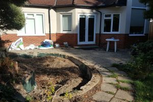 Horley – paving slaps job