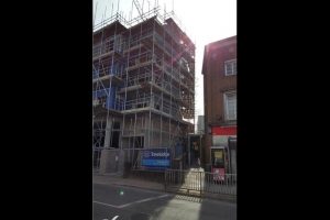 Block laying and drywalling – Travelodge Hotel – East Grinstead