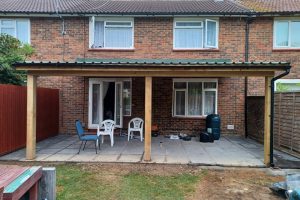 Paving slaps and pergola construction – Crawley